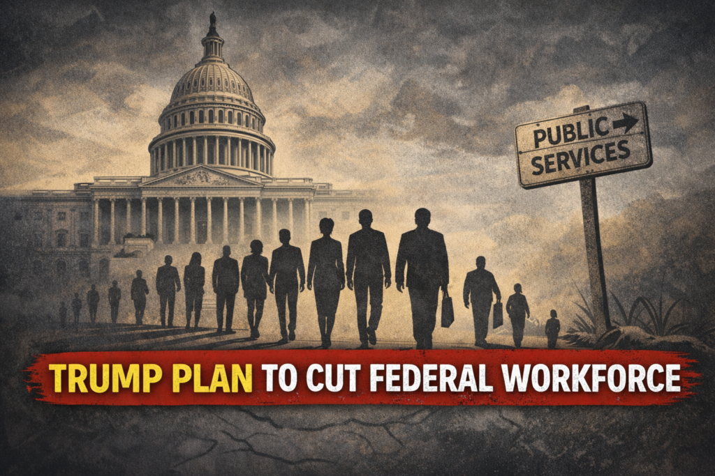 trump cuts federal work force and has no plan